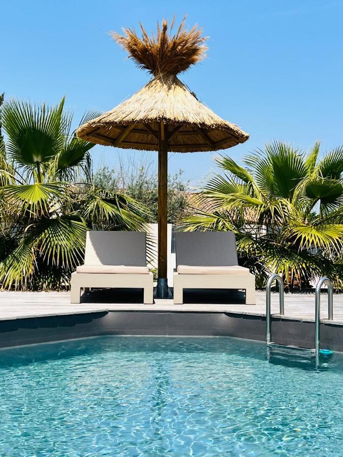 סן-מארי-דה-לה-מאר Cabane Le Flamant Avec Jardin, Piscine Et Parking מראה חיצוני תמונה